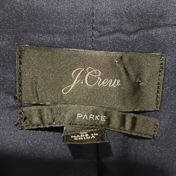 J.crew women’s navy blue parke blazer linen blend one button size 4 - Picture 5 of 8